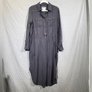 Maeve Grey MIDI shirt dress size 8